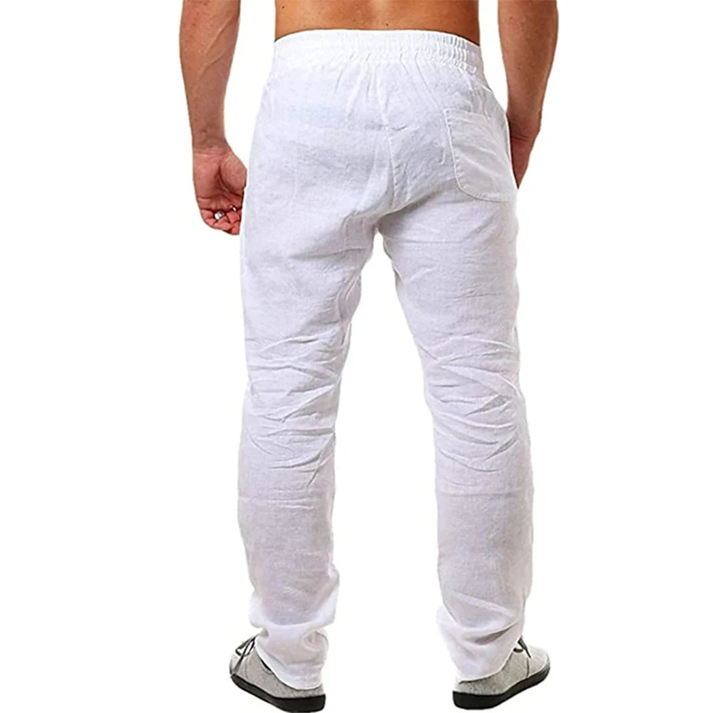 Men's Cotton Linen Casual Pants