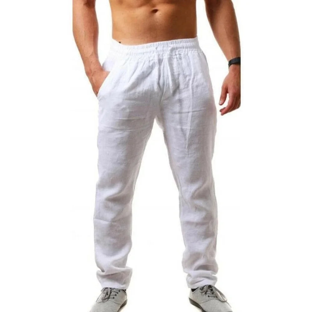 Men's Cotton Linen Casual Pants