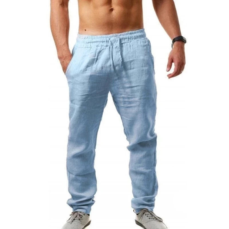 Men's Cotton Linen Casual Pants
