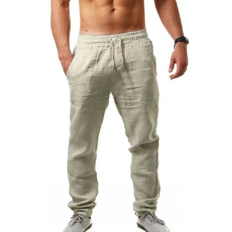 Men's Cotton Linen Casual Pants