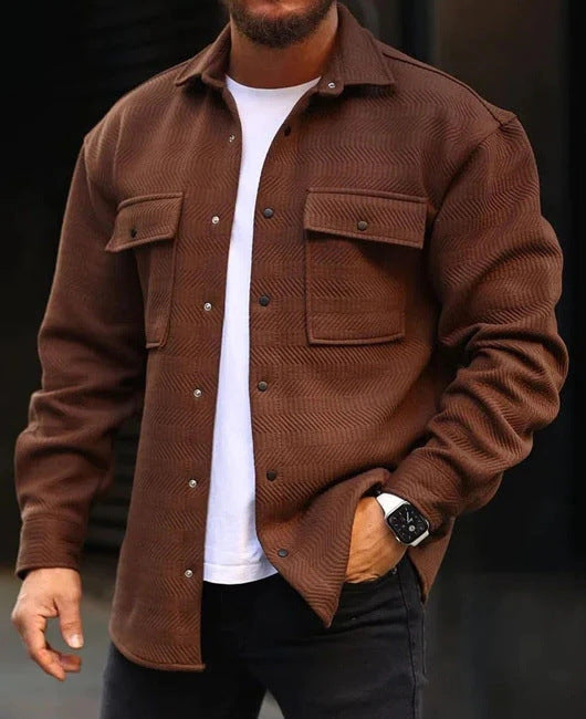 Men's Long Sleeve Polo Jacket